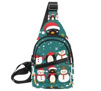 Golden Dust Light Sac à dos à bandoulière réglable pour voyage randonnée Motif Noël, Multicolore 06, 11.8x7x1.5in/30x18x4cm