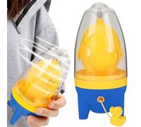 Golden Egg Maker - Mélangeur manuel jaune et blanc, outil de secouage sans casse, extracteur de corde haute intensité, dispositif de brouillage des œufs de cuisine | Pour les œufs dorés au plat et les