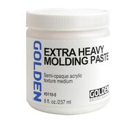 GOLDEN Extra Heavy Molding Paste by, 237 ml Jar, Professional Acrylic Paste Medium, Semi-Opaque