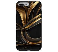 Golden Flow Abstrait Ruban Mouvement Art Coque pour iPhone 7 Plus/8 Plus
