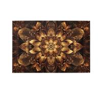 Golden Flowers Are In Full Bloom Puzzle de 1000 pièces pour adultes en bois pour adultes Cadeaux Décoration d'intérieur