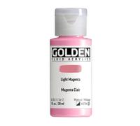 GOLDEN Fluid Acryliques, Magenta clair, Flacon de 30 ml
