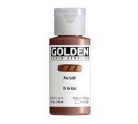 GOLDEN Fluid Acryliques, Or azoïque, Flacon de 30 ml