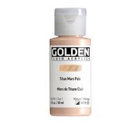GOLDEN Fluid Acryliques, Titan Mars Pale, Flacon de 30 ml