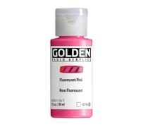 GOLDEN Fluide Acrylique, Rose Fluo, Flacon de 30 ml