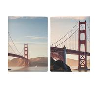 Golden Gate Bridge Étui de protection pour passeport avec fente pour passeport pour homme et femme