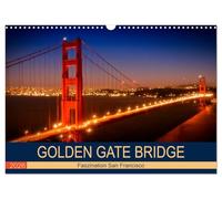 GOLDEN GATE BRIDGE Faszination San Francisco, Version française (Calendrier mural 2026 DIN A3 portrait), Calendrier CALVENDO mensuel