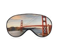 Golden Gate Bridge Masque de sommeil anti-lumière confortable et doux avec bande élastique, convient aux hommes et aux femmes, convient pour les voyages et le sommeil