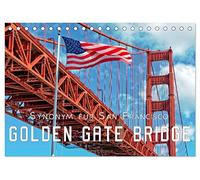 Golden Gate Bridge - Synonym für San Francisco (Tischkalender 2026 DIN A5 quer), CALVENDO Monatskalender: Die Golden Gate Bridge in Kalifornien, die Brücke über das Goldene Tor.