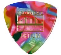 Golden Gate Médiators de guitare en forme de triangle de 0,75 mm d'épaisseur, Confettis clown colorés MP-407