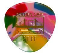 Golden Gate Médiators de guitare en forme de triangle rond de 1,0 mm d'épaisseur, Confettis clown colorés MP-327