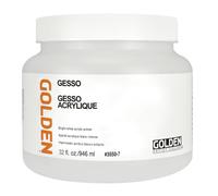 GOLDEN Gesso by, 946 ml Jar, Professional Acrylic Gesso, Opaque