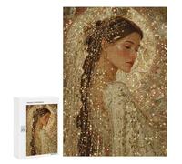Golden Goddess Portrait-1 Puzzle 1000 Pièces Educa Jouet en Bois Cadeau Unique Décoration Intérieure Jeu Éducatif Challenge Toy Adultes Et Enfants À Partir De 14 Ans 300 PCS