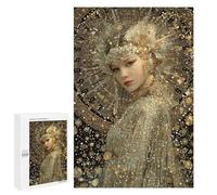 Golden Goddess Portrait Puzzle 1000 Pièces Educa Jouet en Bois Cadeau Unique Décoration Intérieure Jeu Éducatif Challenge Toy Adultes Et Enfants À Partir De 14 Ans 1000 PCS
