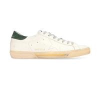 Golden Goose - Baskets basses en cuir avec talon contrastant - Homme - Chaussures - Blanc - Taille: 45 EU