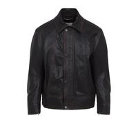 Golden Goose - Blouson aviateur Prince en cuir nappa - Homme - Vestes - Noir - Taille: M