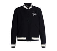Golden Goose - Bomber à détails contrastés - Femme - Vestes - Bleu - Taille: 40 FR