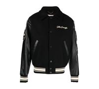 Golden Goose - Bomber en Tissu Compact - Homme - Vestes - Noir - Taille: L