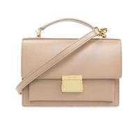 Golden Goose - Sac bandoulière en cuir avec fermeture à verrouillage par pression - Femme - Sacs - Beige - Taille: ONE Size
