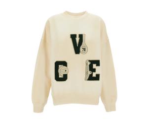 Golden Goose - Boxi Sweater - Femme - Sweatshirts et sweats à capuche - Beige - Taille: 38 FR