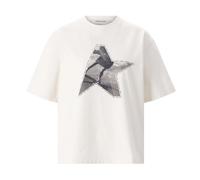 Golden Goose - Boxy T-Shirt - Femme - Tops - Beige - Taille: 42 FR