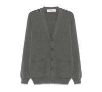 Golden Goose - Cardigan à logo dorsal - Homme - Pulls - Gris - Taille: XL