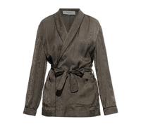 Golden Goose - Cardigan à motif floral - Femme - Pulls - Gris - Taille: 40 FR