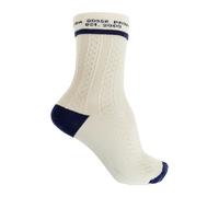 Golden Goose - Chaussettes à maille décorative - Femme - Sous-vêtements - Beige - Taille: S