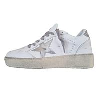 Golden Goose Chaussures Sneakers Femme Ball star2 Stella Glitter 80185 Blanc, Blanc et argent., 40 EU