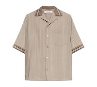 Golden Goose - Chemise à Manches Courtes - Homme - Chemises - Beige - Taille: L