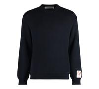 Golden Goose - Davis Cotton Crew-neck Sweater - Homme - Pulls - Bleu - Taille: S