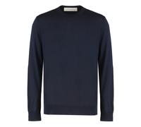 Golden Goose - Deen Crew-neck Wool Sweater - Homme - Pulls - Bleu - Taille: L