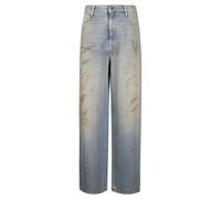 Golden Goose - Denim Boyfriend Wash Studs On Side - Femme - Jeans - Bleu - Taille: W27