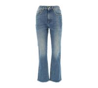 Golden Goose - Deryn Cropped Flare Jeans - Femme - Jeans - Bleu - Taille: W28