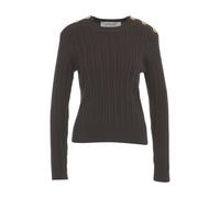 Golden Goose - Elegant Cable-Knit Sweater Marrone Aw25 - Femme - Pulls - Brun - Taille: 40 FR
