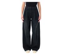 Golden Goose - Flavia Wide Leg Pantalons - Femme - Pantalons - Noir - Taille: 36 FR