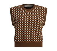 Golden Goose - Gilet en maille à carreaux Roby - Femme - Pulls - Multicolore - Taille: 40 FR
