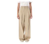 Golden Goose - Golden Wide Pant - Femme - Pantalons - Beige - Taille: 42 FR
