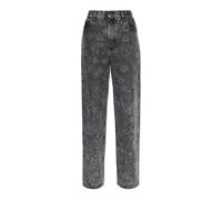Golden Goose - Jean droit avec motif floral - Femme - Jeans - Gris - Taille: W28