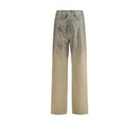 Golden Goose - Jean droit en cristal strass - Femme - Jeans - Multicolore - Taille: W26