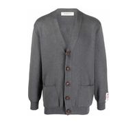 Golden Goose - Logo Cardigan - Homme - Pulls - Gris - Taille: XL