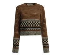 Golden Goose - Maille à col rond - Femme - Pulls - Brun - Taille: 38 FR