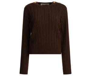 Golden Goose maille marron laine femme - L