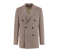 Golden Goose - Manteau en laine à carreaux - Homme - Vestes - Brun - Taille: S