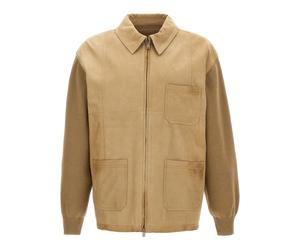 Golden Goose - Neil Knit Jacket - Homme - Vestes - Beige - Taille: M