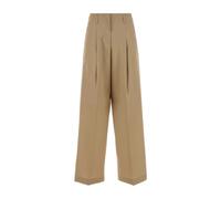 Golden Goose - Pantalon large Flavia - Femme - Pantalons - Beige - Taille: 36 FR
