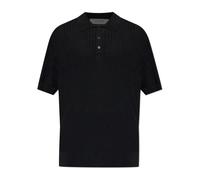 Golden Goose - Polo côtelé - Homme - Pulls - Noir - Taille: S