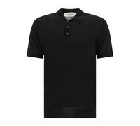 Golden Goose - Polo en maille à manches courtes - Homme - Tops - Noir - Taille: M