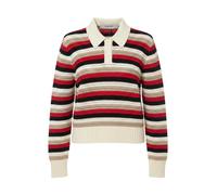 Golden Goose - Polo en maille crochet rayée - Femme - Tops - Multicolore - Taille: 38 FR