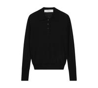 Golden Goose - Polo en maille - Femme - Tops - Noir - Taille: 40 FR